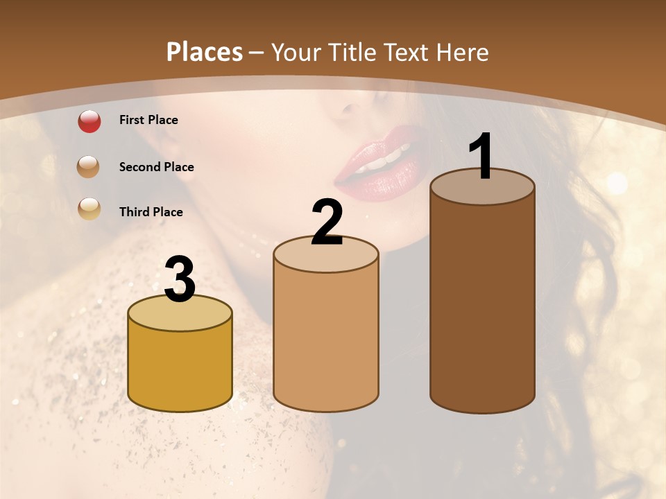 Salon One Golden PowerPoint Template