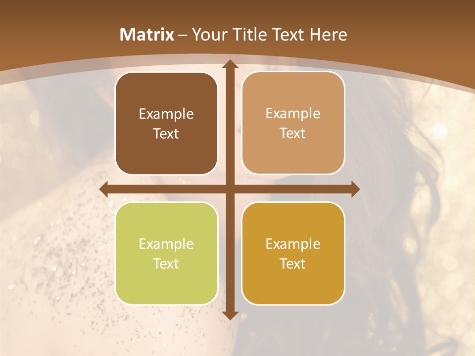 Salon One Golden PowerPoint Template