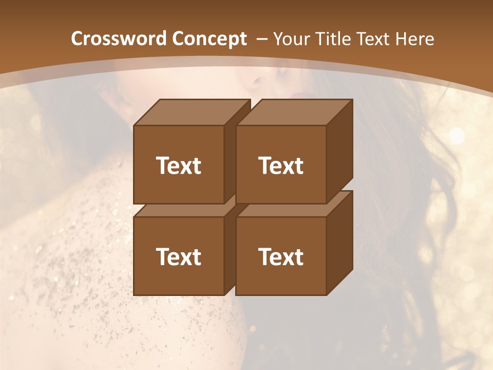 Salon One Golden PowerPoint Template
