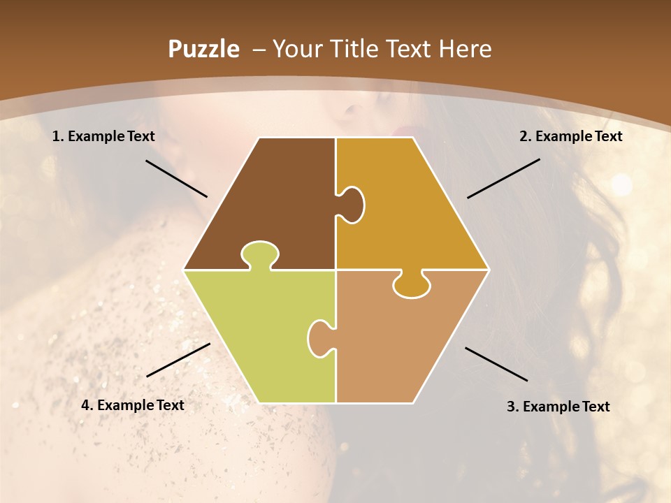 Salon One Golden PowerPoint Template