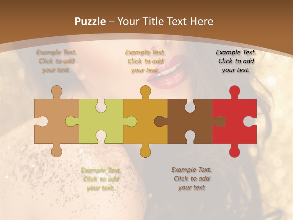 Salon One Golden PowerPoint Template