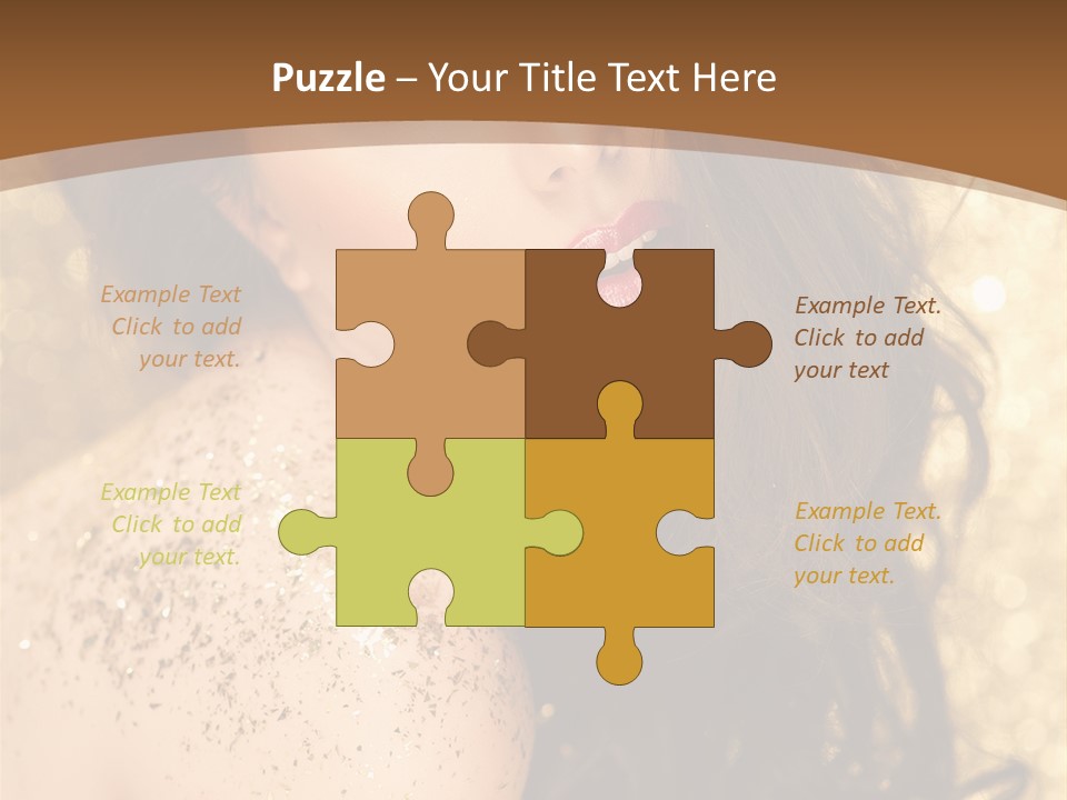 Salon One Golden PowerPoint Template