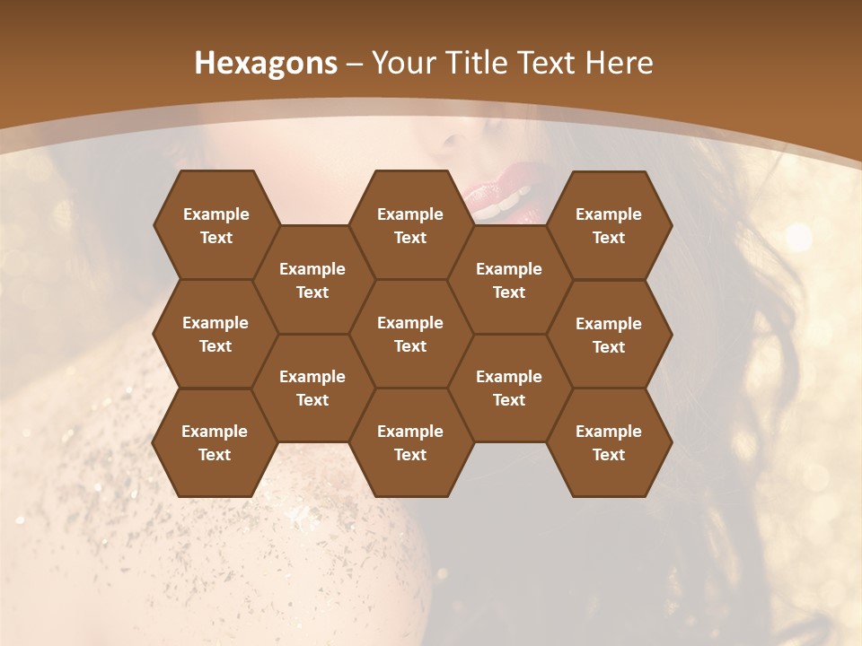 Salon One Golden PowerPoint Template