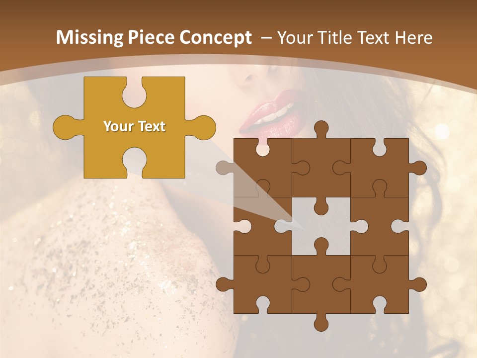 Salon One Golden PowerPoint Template