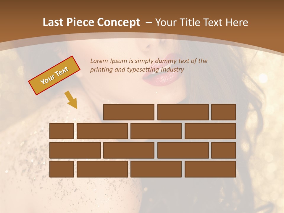 Salon One Golden PowerPoint Template