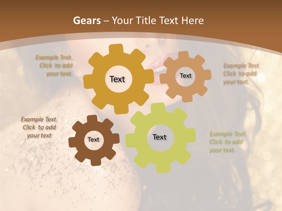 Salon One Golden PowerPoint Template