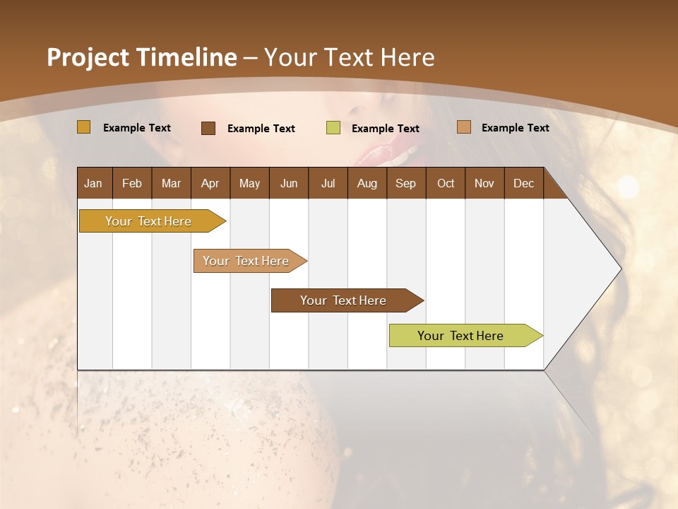 Salon One Golden PowerPoint Template