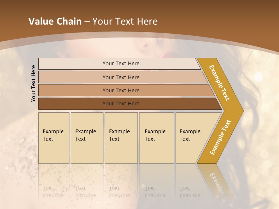 Salon One Golden PowerPoint Template