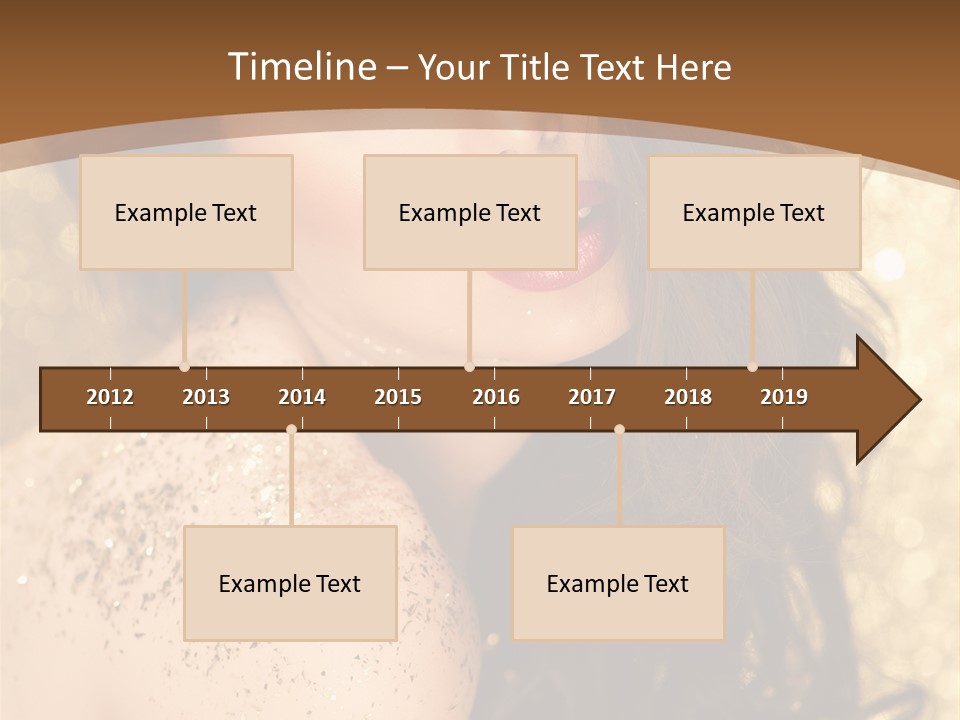 Salon One Golden PowerPoint Template