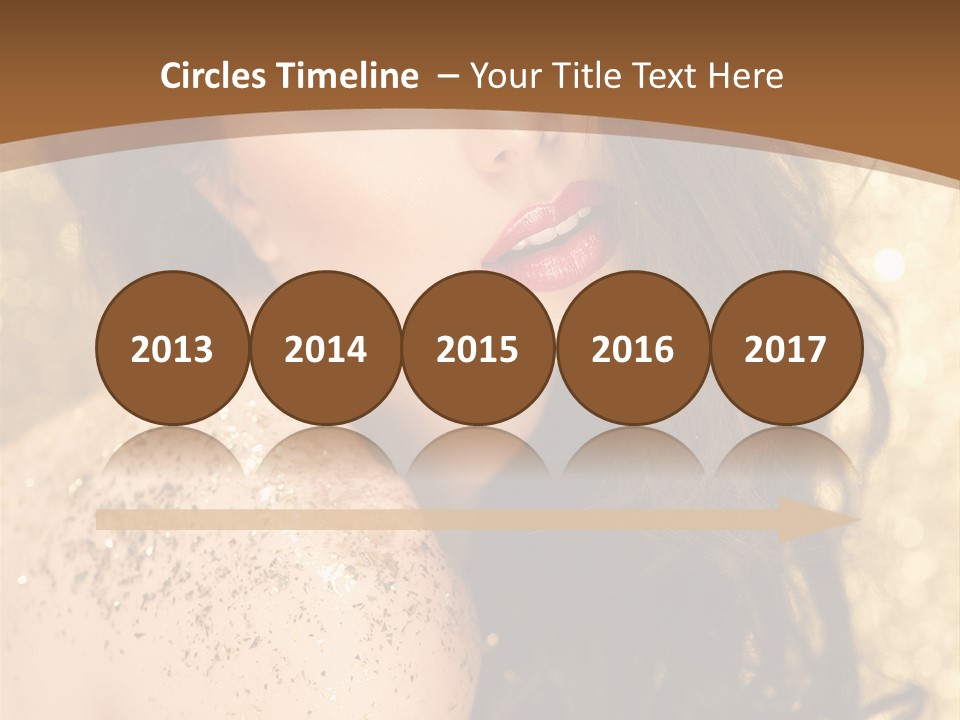 Salon One Golden PowerPoint Template