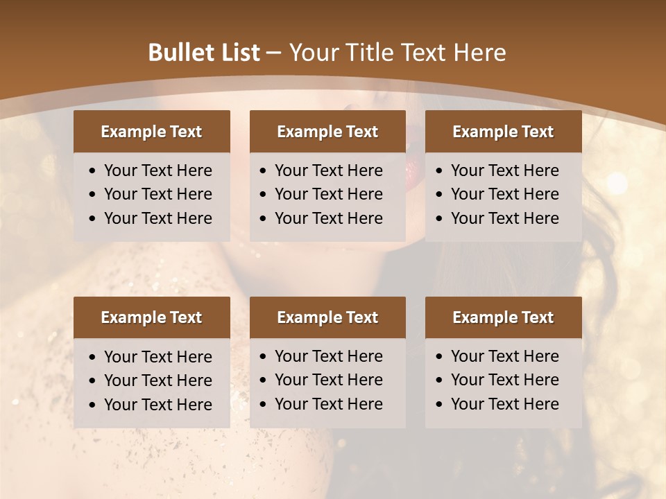 Salon One Golden PowerPoint Template