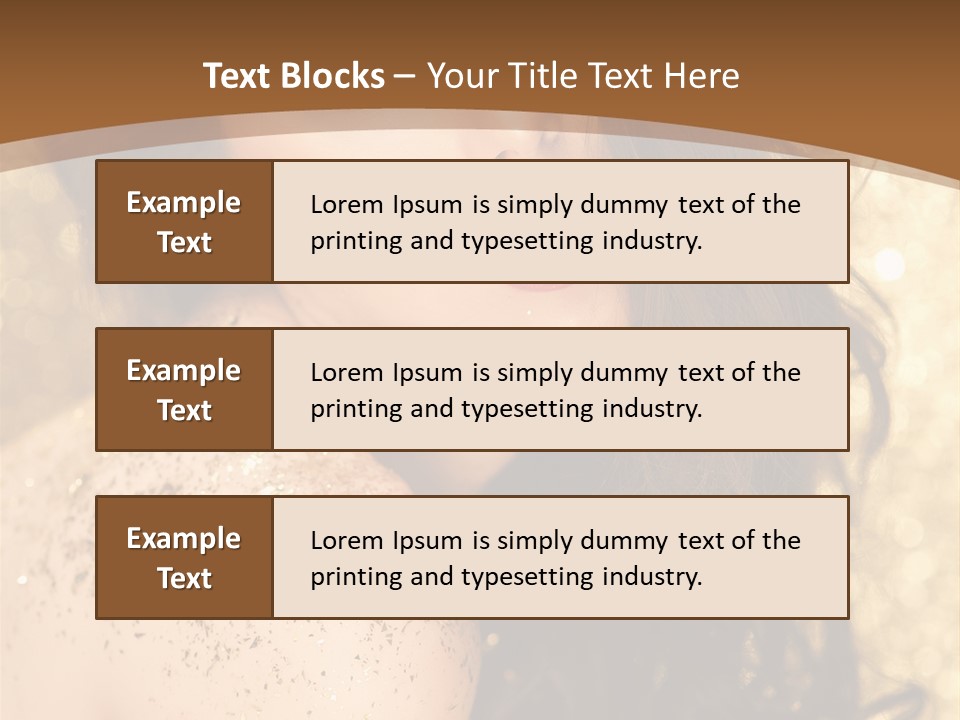 Salon One Golden PowerPoint Template