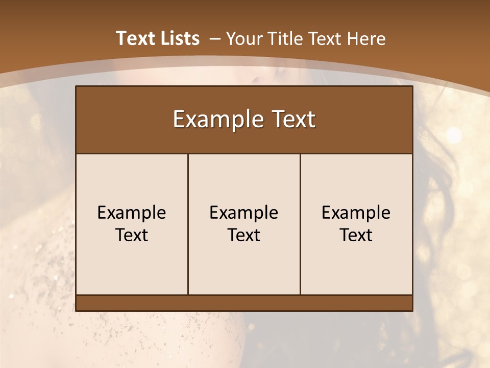 Salon One Golden PowerPoint Template