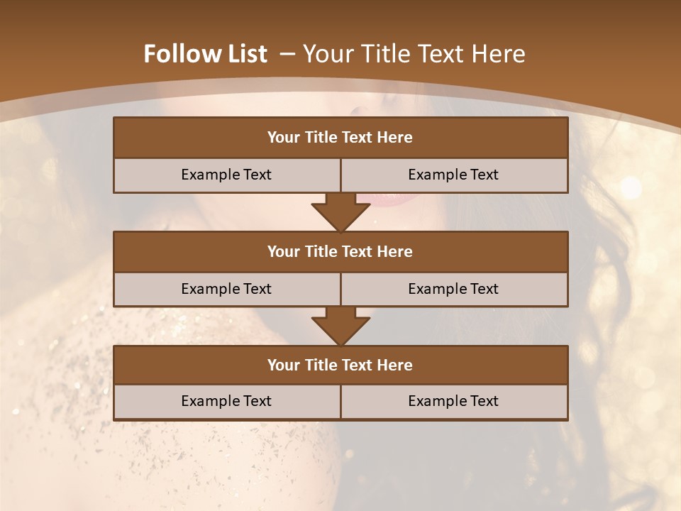 Salon One Golden PowerPoint Template