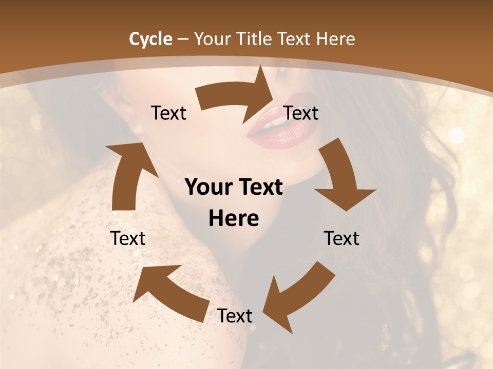 Salon One Golden PowerPoint Template