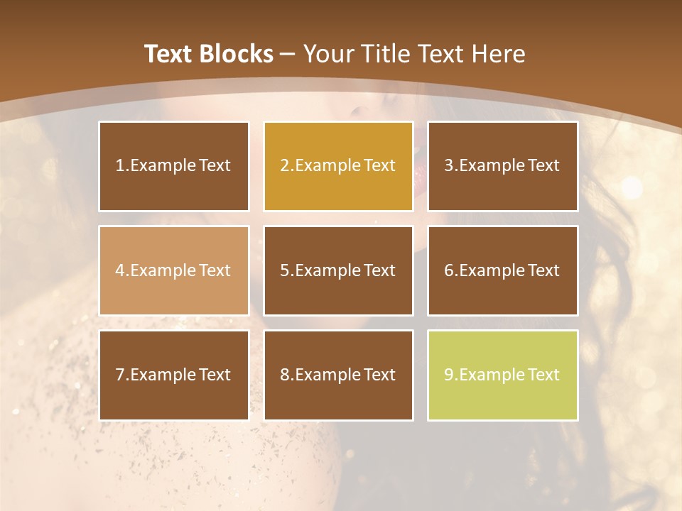 Salon One Golden PowerPoint Template