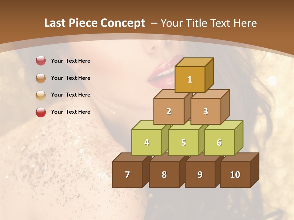 Salon One Golden PowerPoint Template