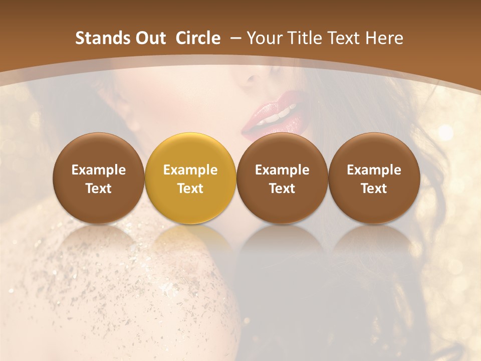 Salon One Golden PowerPoint Template
