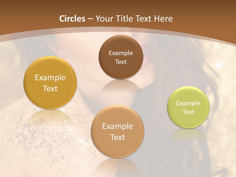 Salon One Golden PowerPoint Template