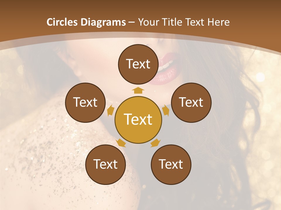 Salon One Golden PowerPoint Template