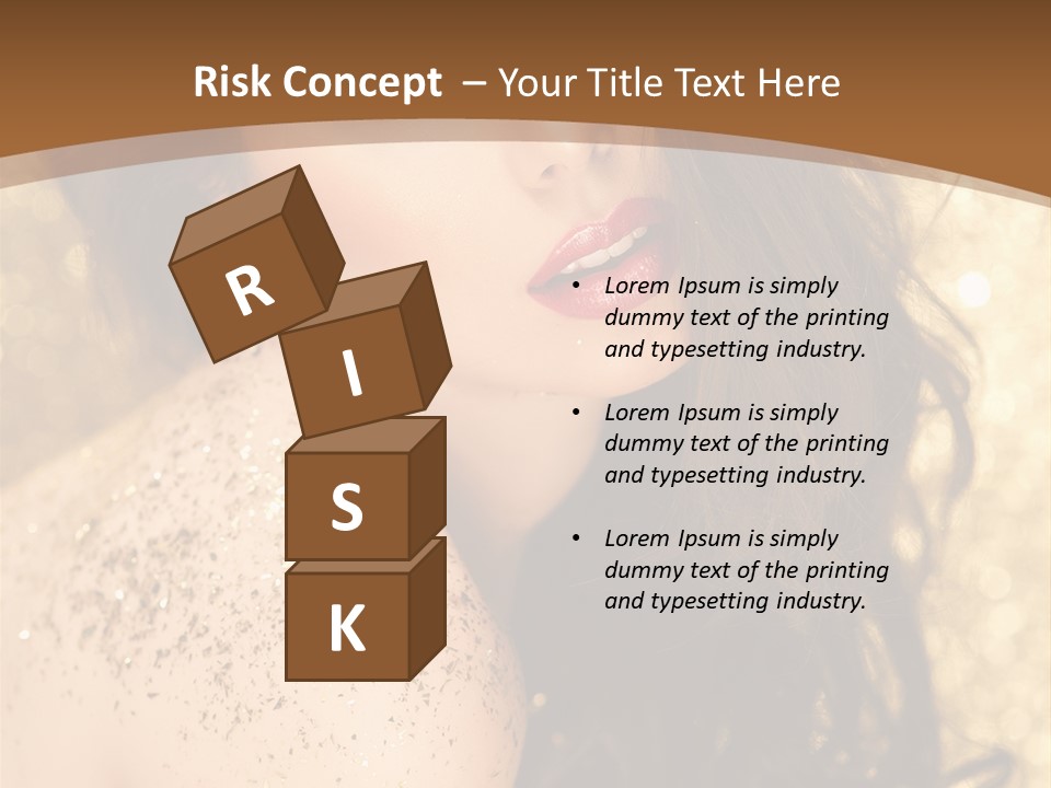 Salon One Golden PowerPoint Template