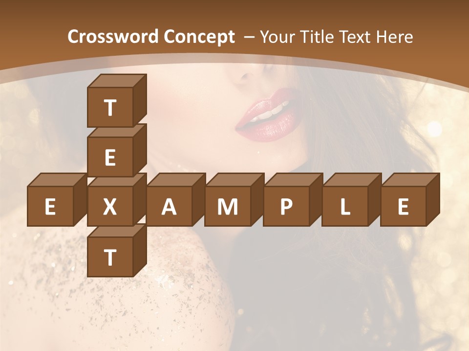 Salon One Golden PowerPoint Template