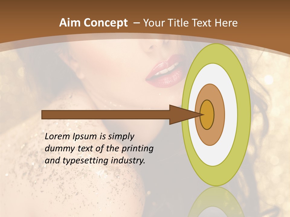 Salon One Golden PowerPoint Template