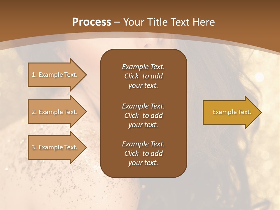 Salon One Golden PowerPoint Template