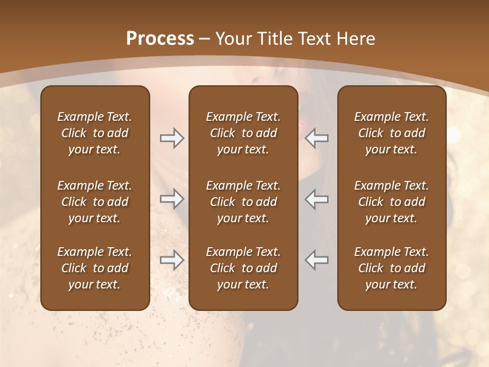 Salon One Golden PowerPoint Template
