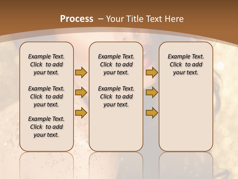 Salon One Golden PowerPoint Template