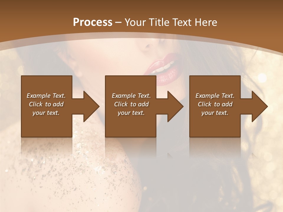 Salon One Golden PowerPoint Template