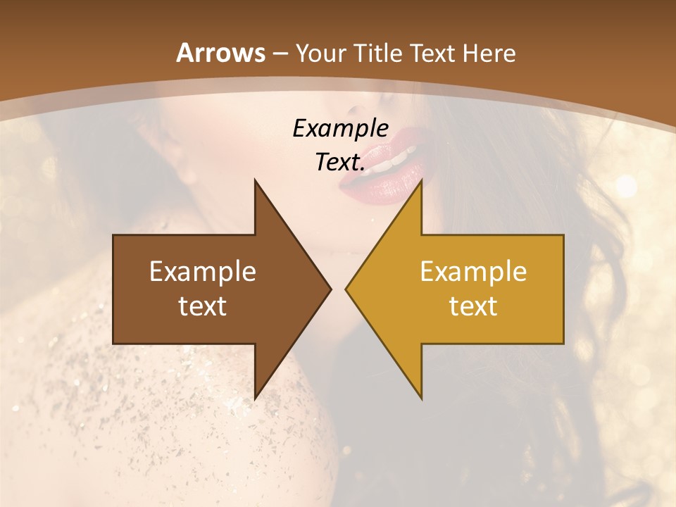 Salon One Golden PowerPoint Template