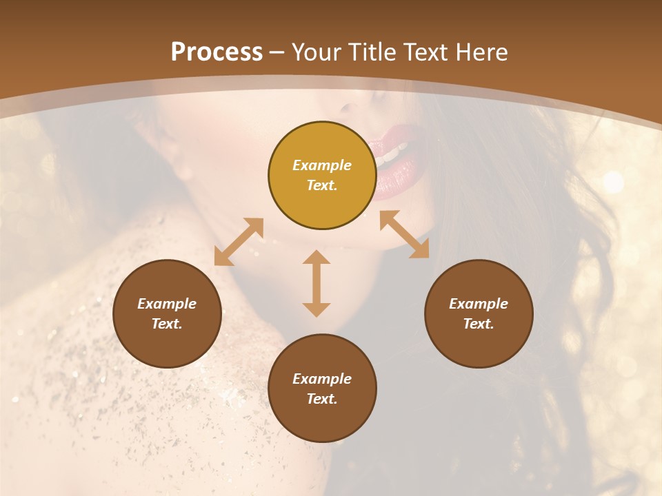 Salon One Golden PowerPoint Template