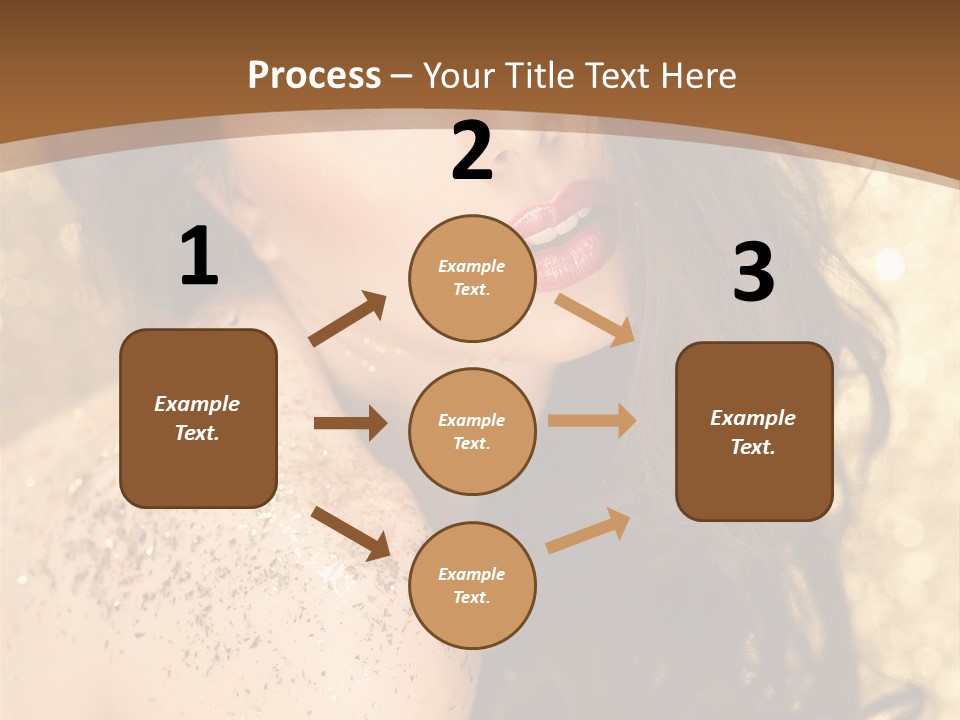 Salon One Golden PowerPoint Template