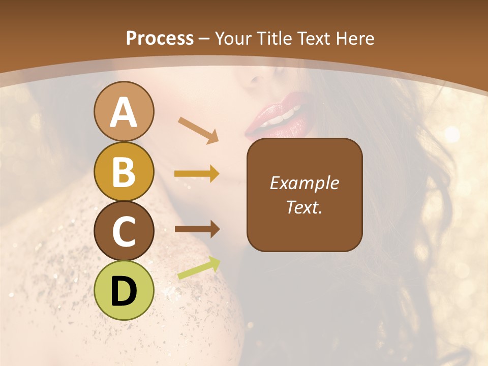 Salon One Golden PowerPoint Template