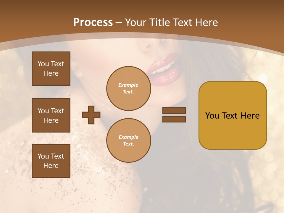 Salon One Golden PowerPoint Template