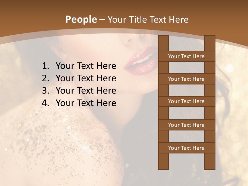 Salon One Golden PowerPoint Template