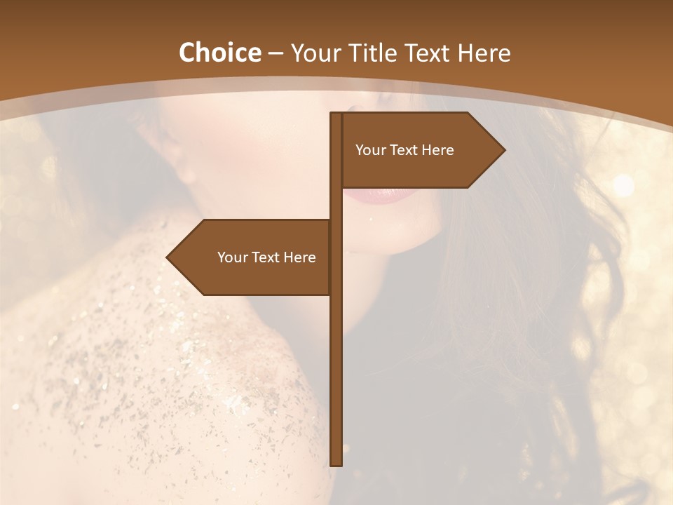 Salon One Golden PowerPoint Template