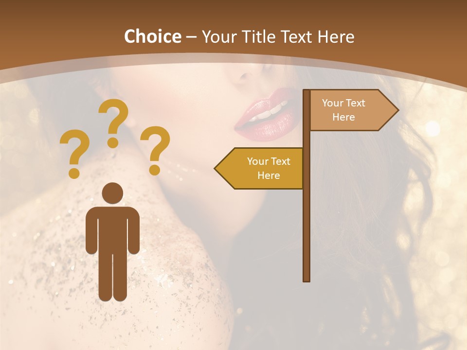 Salon One Golden PowerPoint Template