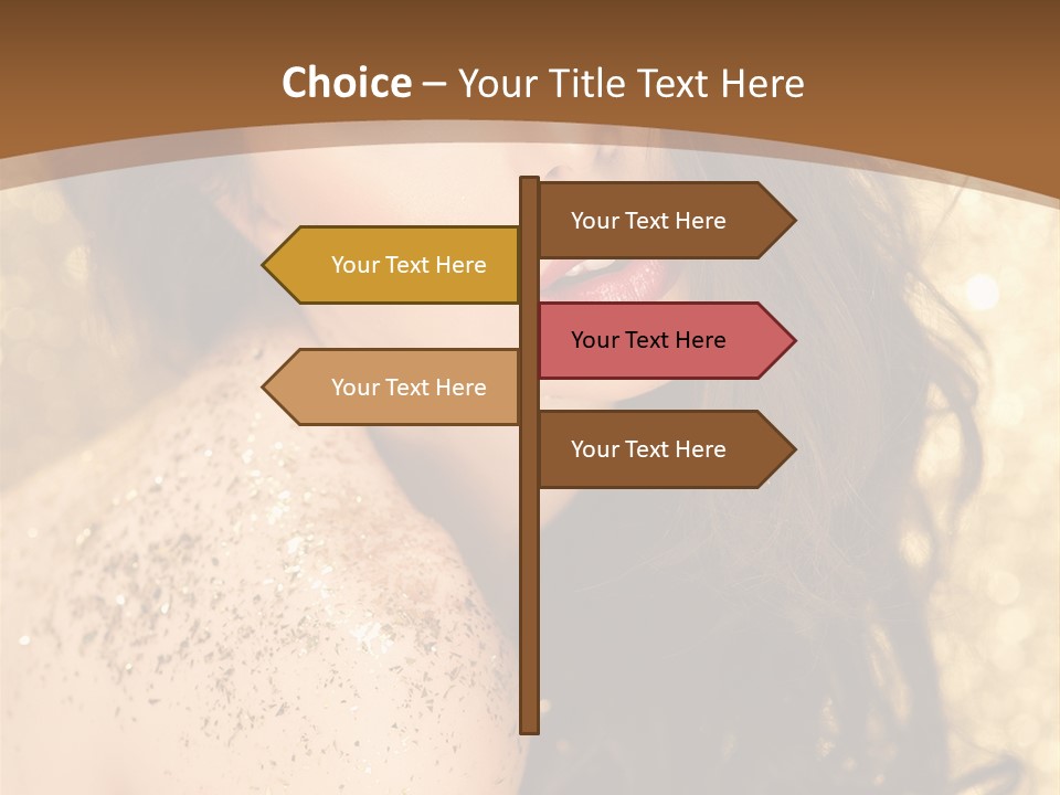 Salon One Golden PowerPoint Template