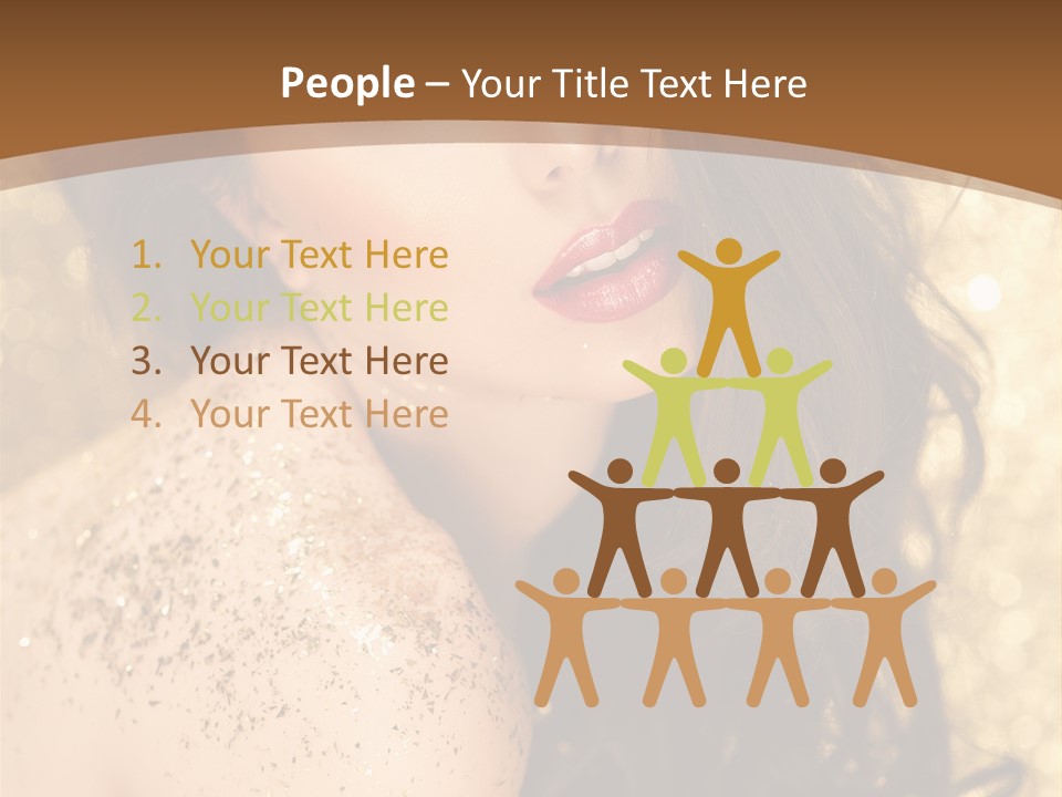 Salon One Golden PowerPoint Template