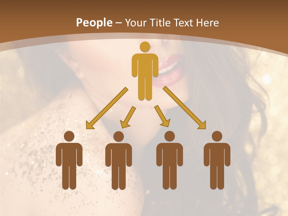 Salon One Golden PowerPoint Template