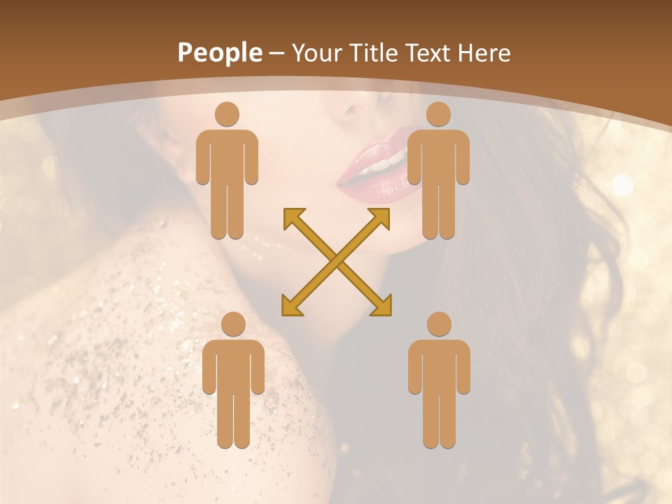 Salon One Golden PowerPoint Template