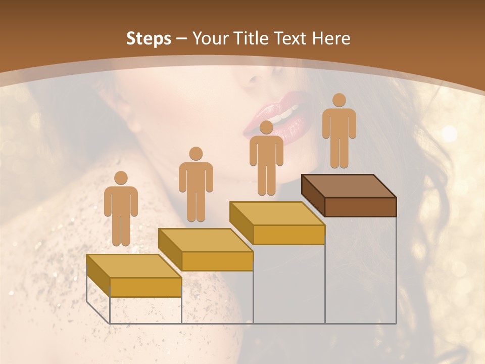 Salon One Golden PowerPoint Template