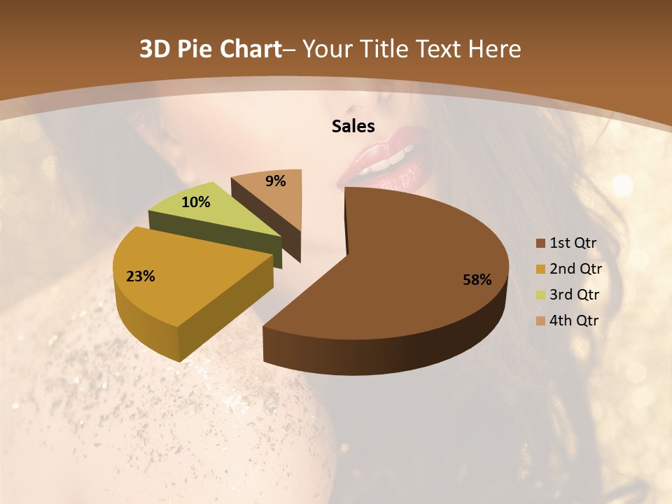 Salon One Golden PowerPoint Template