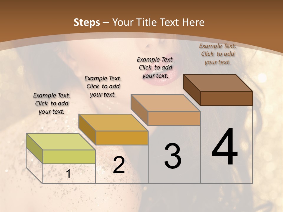 Salon One Golden PowerPoint Template