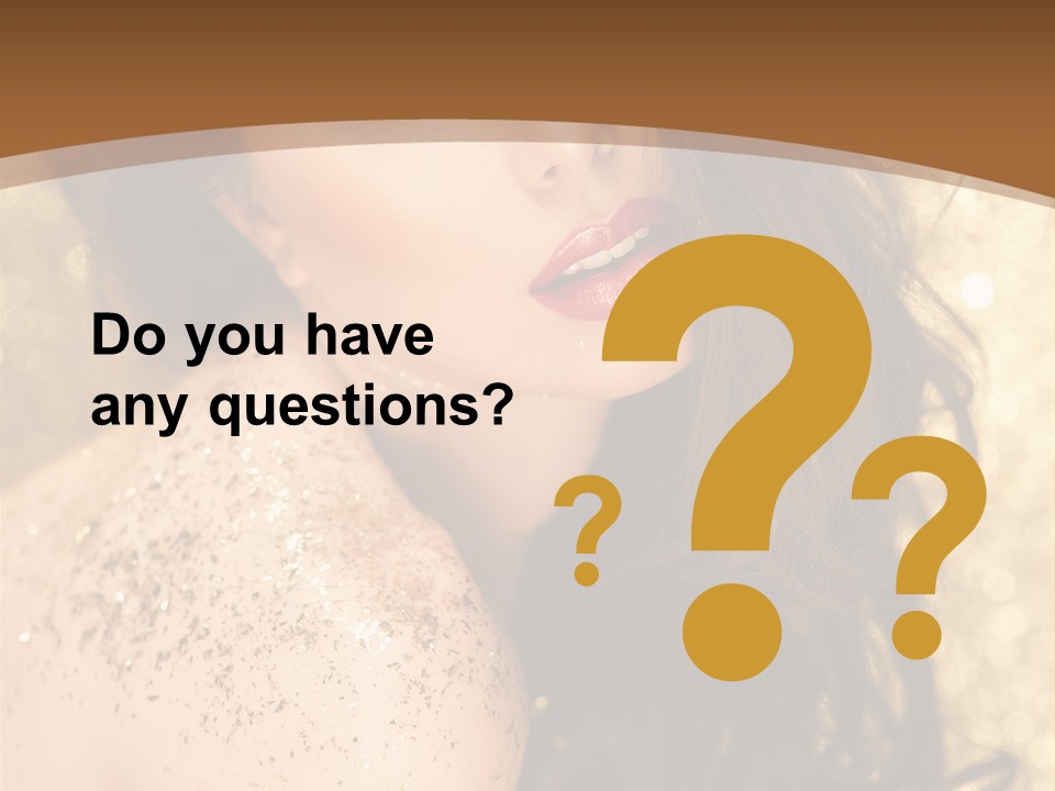 Salon One Golden PowerPoint Template