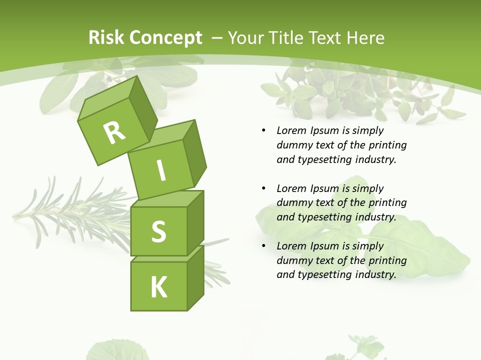 Herb Basil Cook PowerPoint Template