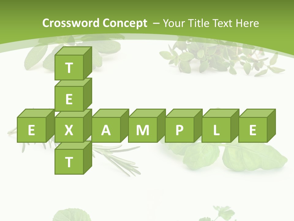 Herb Basil Cook PowerPoint Template