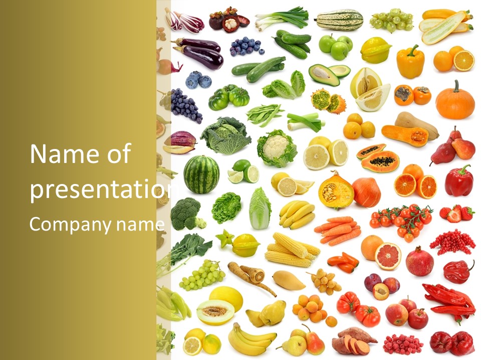 Tropical Onion Ingredient PowerPoint Template